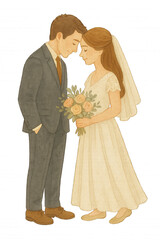 watercolor wedding clipart illustrations of floral bouquets, wedding rings, invitation cards, cakes, decorations, and romantic details. Perfect for use in wedding invitations, planner stickers.