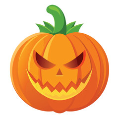 Halloween Pumpkin carving  isolated on white background