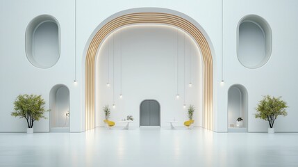 Fototapeta premium Modern Minimalist Interior Design