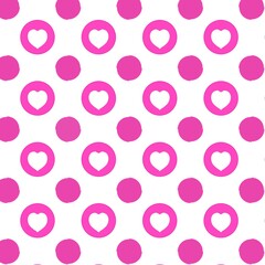 Fabric pattern, heart pattern