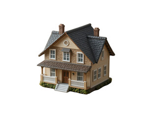 house isolated on white background, on transparent background png