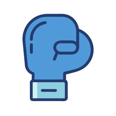 Boxing Glove Icon Representing Combat Sport, Martial Arts, and Athletic Competition