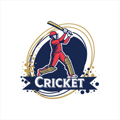 Fototapeta premium Cricket logo design