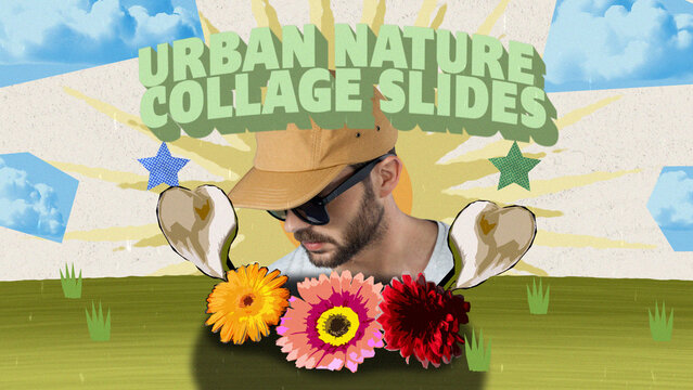 Urban Nature Collage Scenes