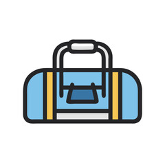 Sports Bag Icon Representing Athletic Equipment and Fitness Gear Storage