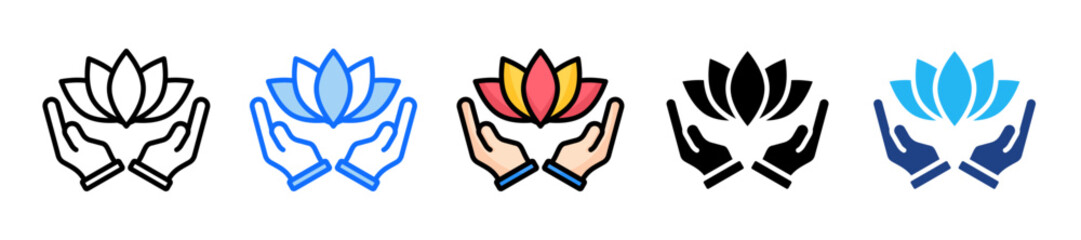 Mental Health Icon Set Multiple Style Collection