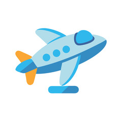 Fototapeta premium Toy Airplane Icon Representing Flight and Imaginative Play for Children