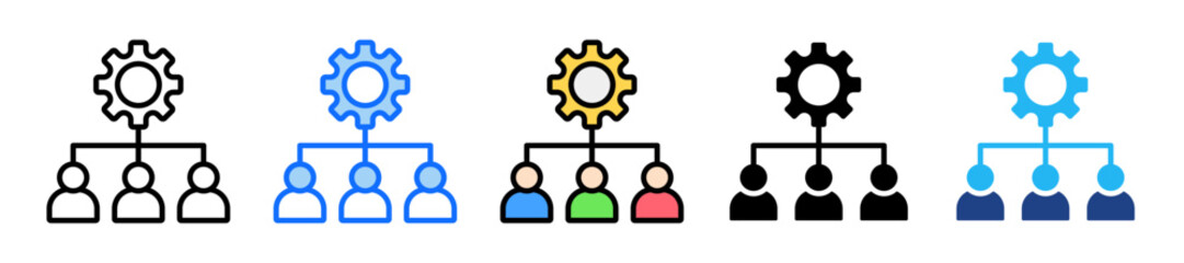 Structure Icon Set Multiple Style Collection