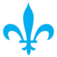 Three branches of interesting ornamental part. Blue-in-blue designed Vector Illustration in the White Foundation