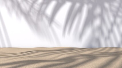 Empty room with wall background. 3D illustration, 3D rendering	