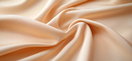 Fototapeta premium Elegant Peach Silk Fabric Texture