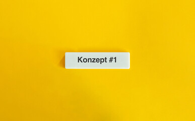 Concept (Konzept) #1 Text and Banner.