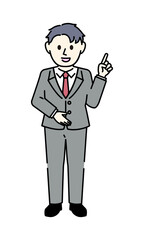 スーツの男性
