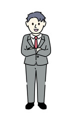 スーツの男性
