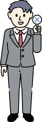 スーツの男性