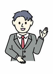 スーツの男性