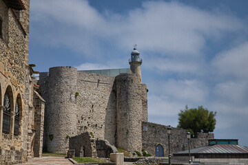 Lighthouse of the castle of Santa Ana in the town and municipality of Castro-Urdiales (Spain), is located on the southeast tower of the castle. It was lit for the first time on November 19, 1853.