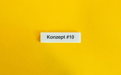 Concept (Konzept) #10 Text and Banner.
