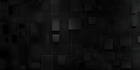 Digital Texture Background. Cyber Pixel Noise Grid Abstract Black Camouflage