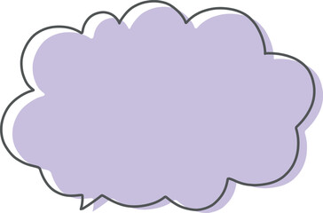 カラフルな吹き出しのイラスト素材