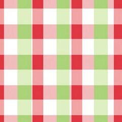 Pastel Plaid Pattern A Delightful Blend of Red, Pink, and Green Checks