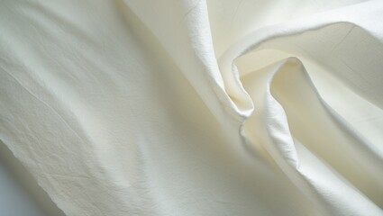 Smooth, flowing white silk adds elegance and softness to any layout.