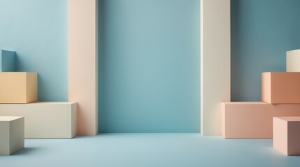 A soft-toned step design, bringing a clean and contemporary feel to your visuals.