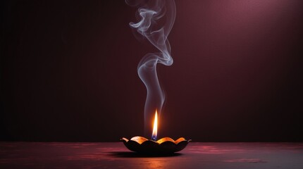 A calming flame meditation backdrop, creating a peaceful atmosphere for reflective content.