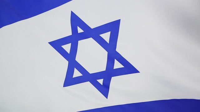 Israel, Israeli, Middle East, Asia, flag, nation, slow motion, national, country, textile, video, clip, footage, satin, fabric, material, blue, white, hexagramm, country, symbol, symbolic, wave, wavin