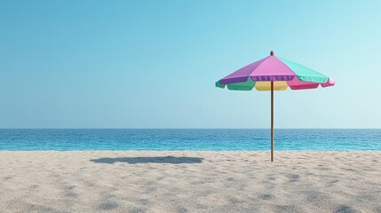 Fototapeta premium Beach Umbrella, Summer Vacation