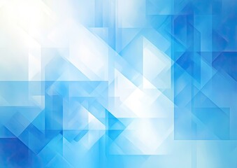 Fototapeta premium Abstract Background with Light Blue Geometric Shapes and Lines Pattern Design