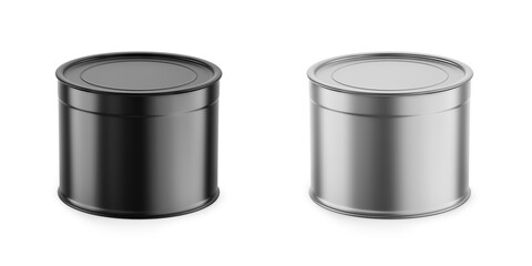 Matte Can Mockup 3D Rendering Isolated Background