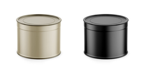 Matte Can Mockup 3D Rendering Isolated Background