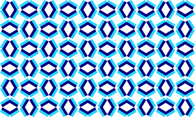 Seamless geometric double diamond pattern in two tone blue triangle diamond checkerboard, chessboard seamless Repeat seamless pattern design for fabric printing or background Parquet