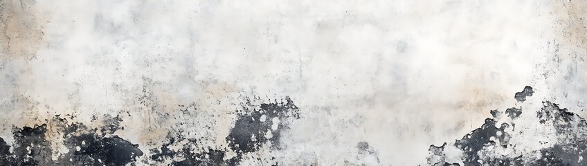 Obraz premium Black and white, gray concrete texture background, a grungy wall banner panorama