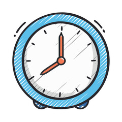 analog clock icon, analog clock vector illustration-simple illustration of analog clock, perfect for analog clock logos and icons