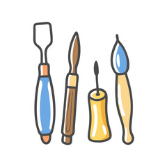 artisan tools icon, artisan tools vector illustration-simple illustration of artisan tools, perfect for artisan tools logos and icons
