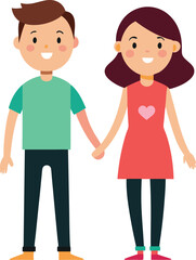 Couple holding hands