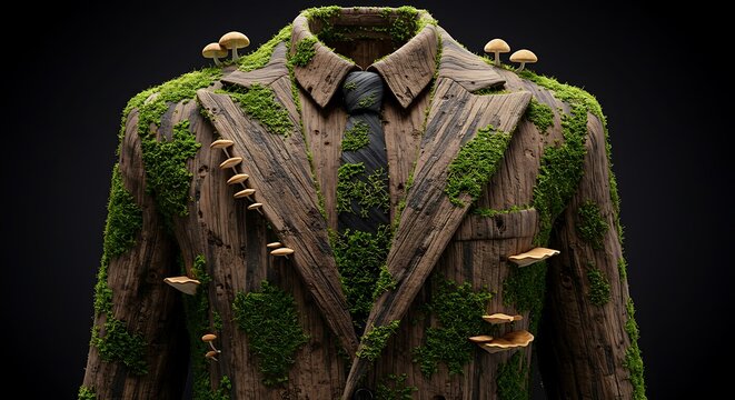 suit of man isolated with nature concept