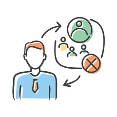 coaching icon, coaching vector illustration-simple illustration of coaching, perfect for coaching logos and icons