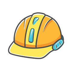 construction helmet icon, construction helmet vector illustration-simple illustration of construction helmet, perfect for construction helmet logos and icons
