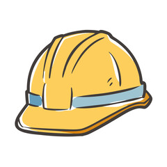 construction helmet icon, construction helmet vector illustration-simple illustration of construction helmet, perfect for construction helmet logos and icons