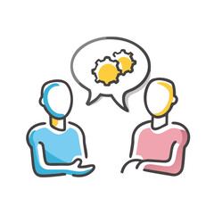 consulting icon, consulting vector illustration-simple illustration of consulting, perfect for consulting logos and icons