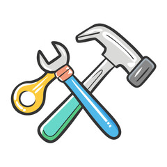diy tools icon, diy tools vector illustration-simple illustration of diy tools, perfect for diy tools logos and icons