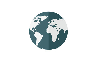 Fototapeta premium globe on white background