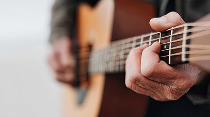 Obraz premium Playing guitar with passion and skill