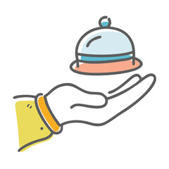 hospitality icon, hospitality vector illustration-simple illustration of hospitality, perfect for hospitality logos and icons