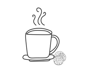 png muffin croissant background coffee cupcake illustration sweet donut biscuit glaze chocolate cartoon tea mug dessert pastry snack eat hotmilk icon cake food vector morning cream