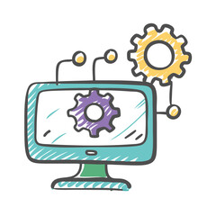 information technology icon, information technology vector illustration-simple illustration of information technology, perfect for information technology logos and icons