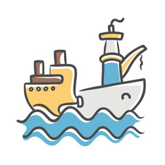 marine industry icon, marine industry vector illustration-simple illustration of marine industry, perfect for marine industry logos and icons